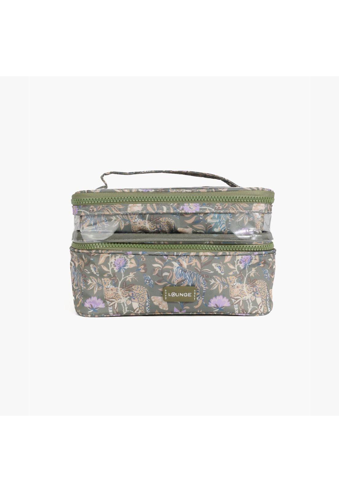 Cosmetiquero Tigres Mariposas Verde-0