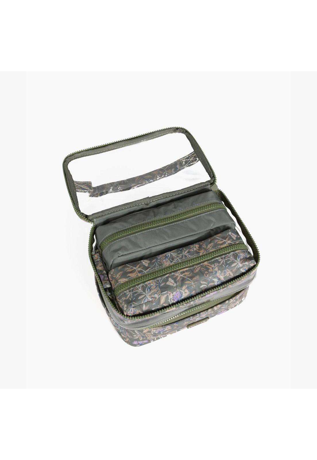 Cosmetiquero Tigres Mariposas Verde-1