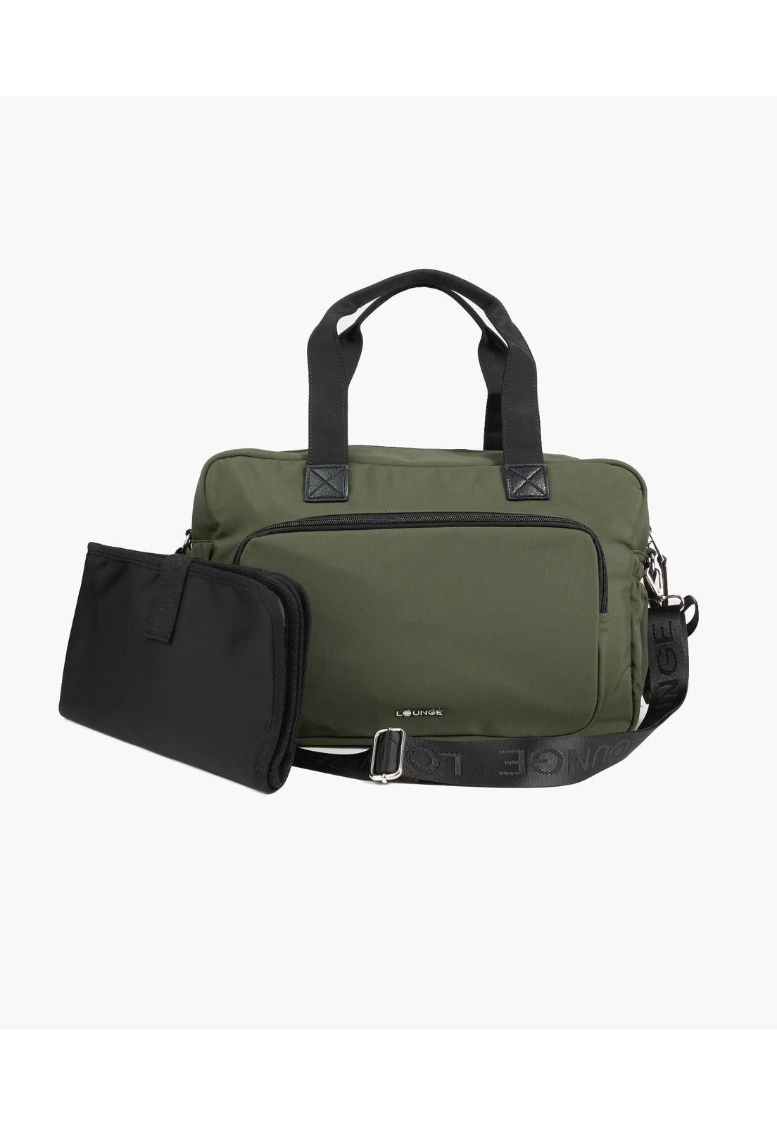 Bolso Maternal Nylon Verde Musgo-0