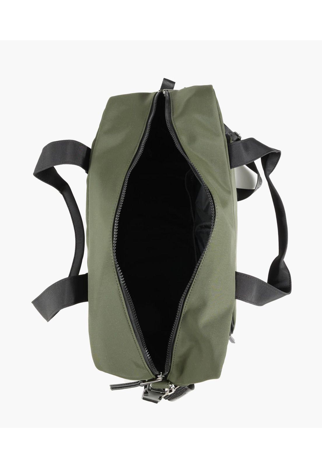 Bolso Maternal Nylon Verde Musgo-3