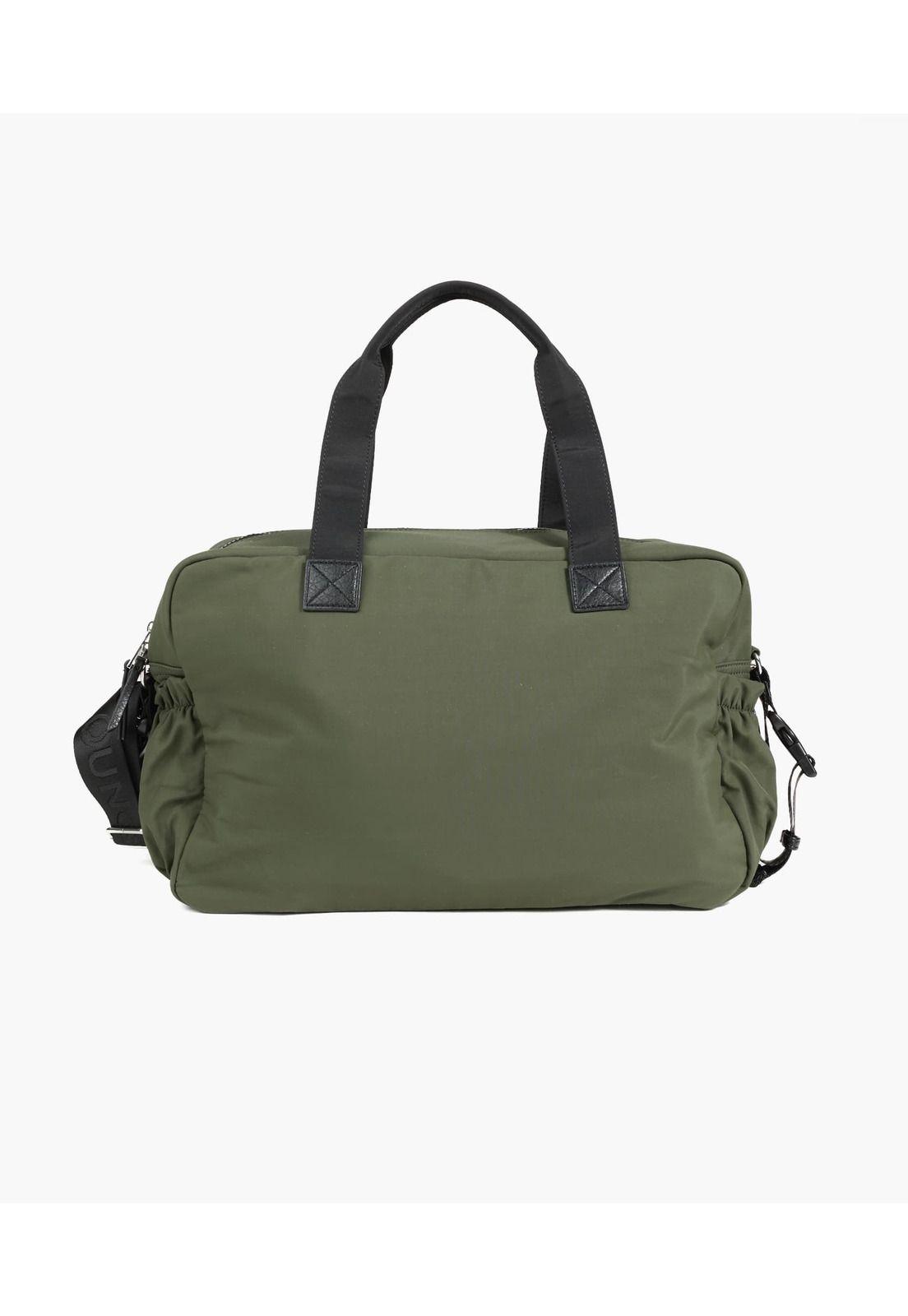 Bolso Maternal Nylon Verde Musgo-4