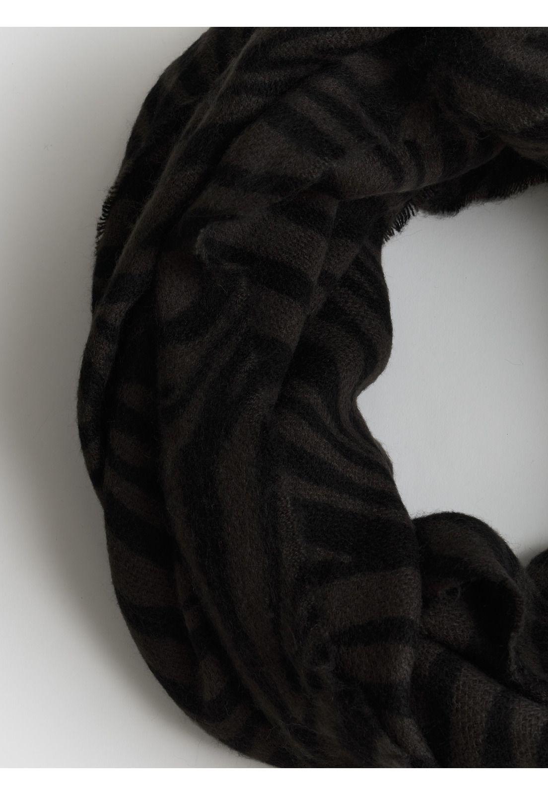 Bufanda Loop Con Estampado De Cebra-1