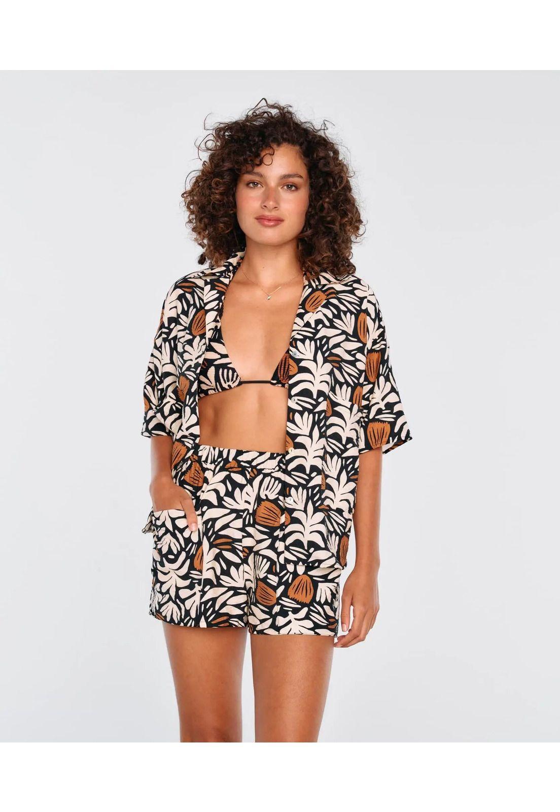 Short Mujer Bolsillos Resort Time-1