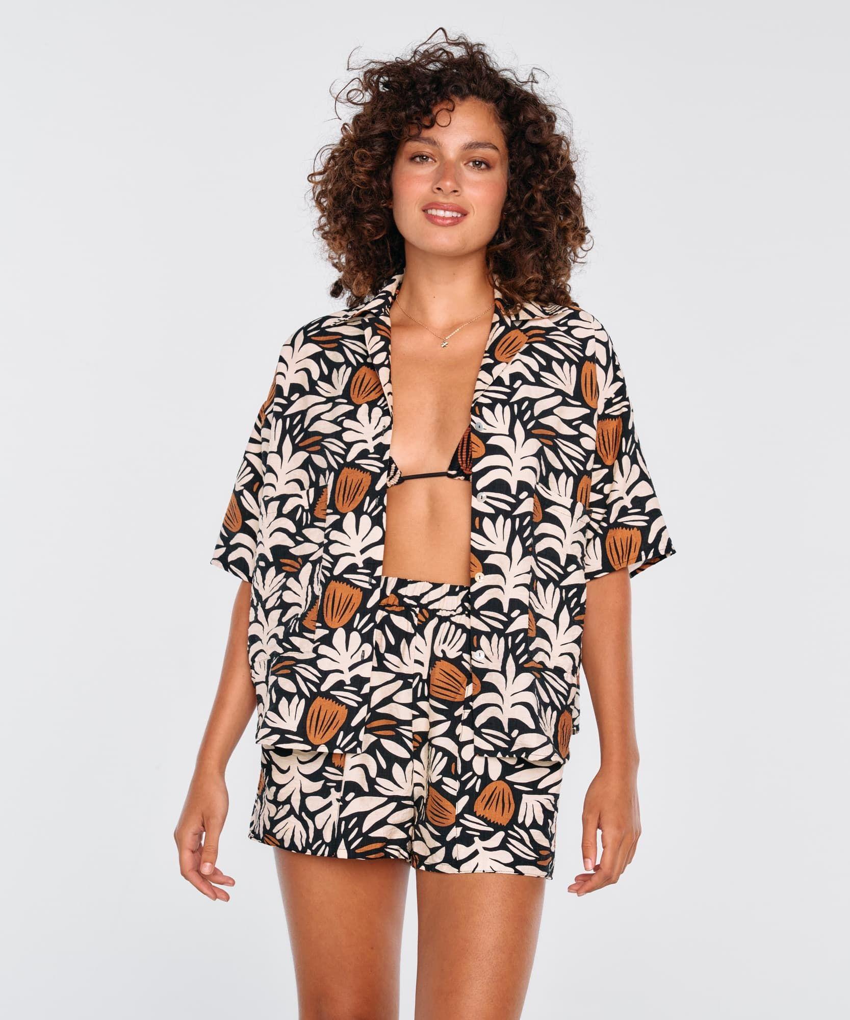 Camisa Mujer Bolsillos M-0