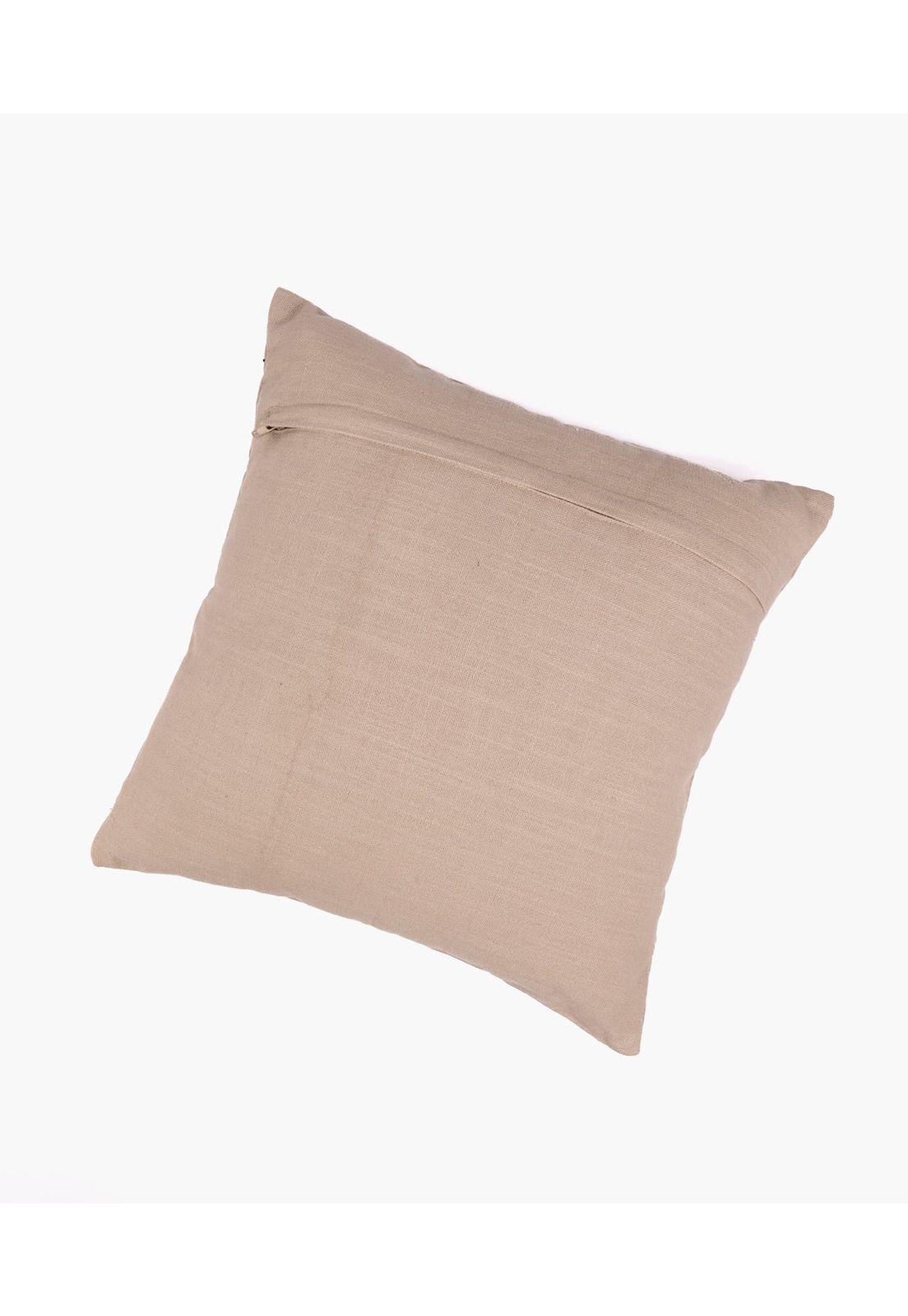 Funda de Cojín Algodón Costuras 45 X 45 Cm Beige-2