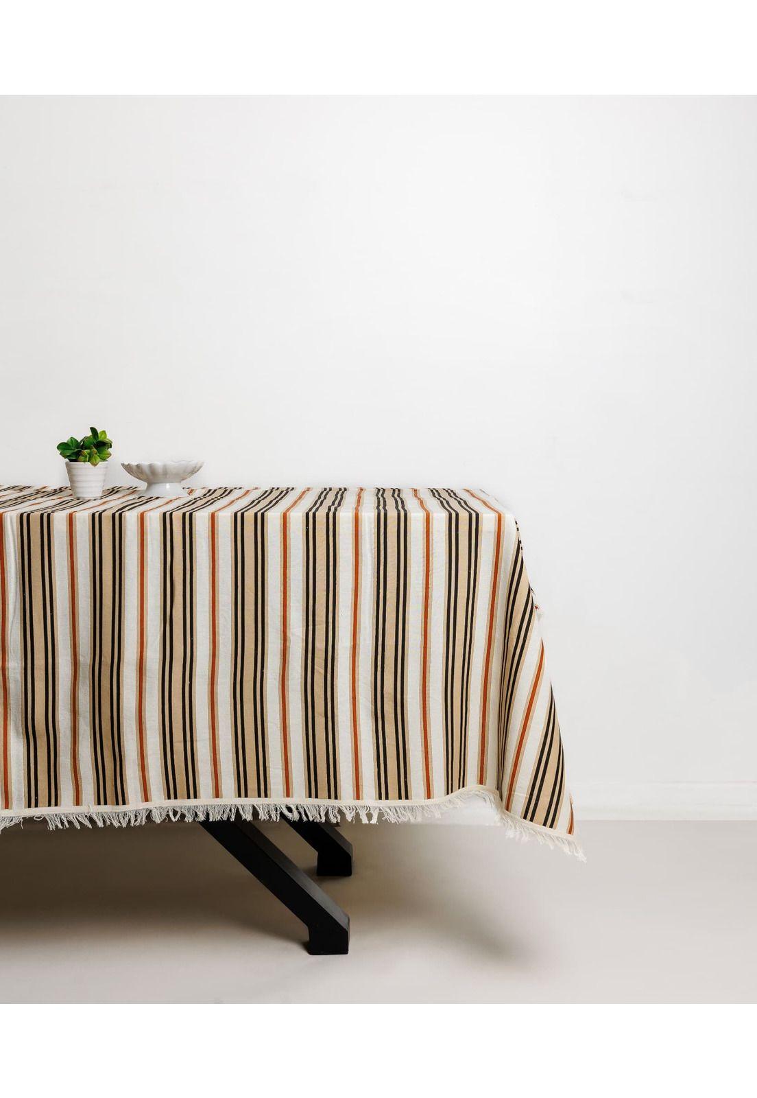 Mantel Líneas 200 X 200 Cm Beige-0