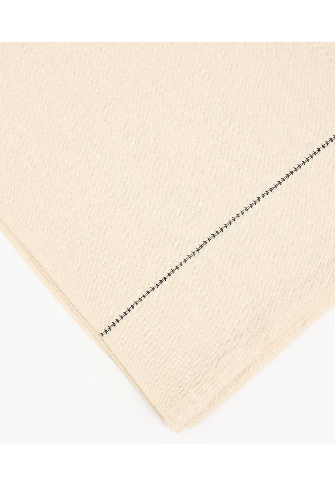 Camino De Mesa Algodón Beige-1