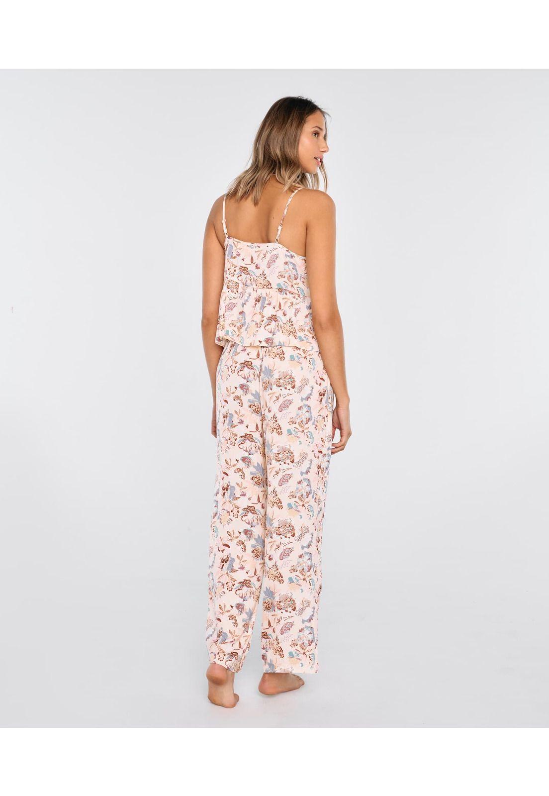 Pijama Mujer Largo Vuelos Silvestre Nude-2