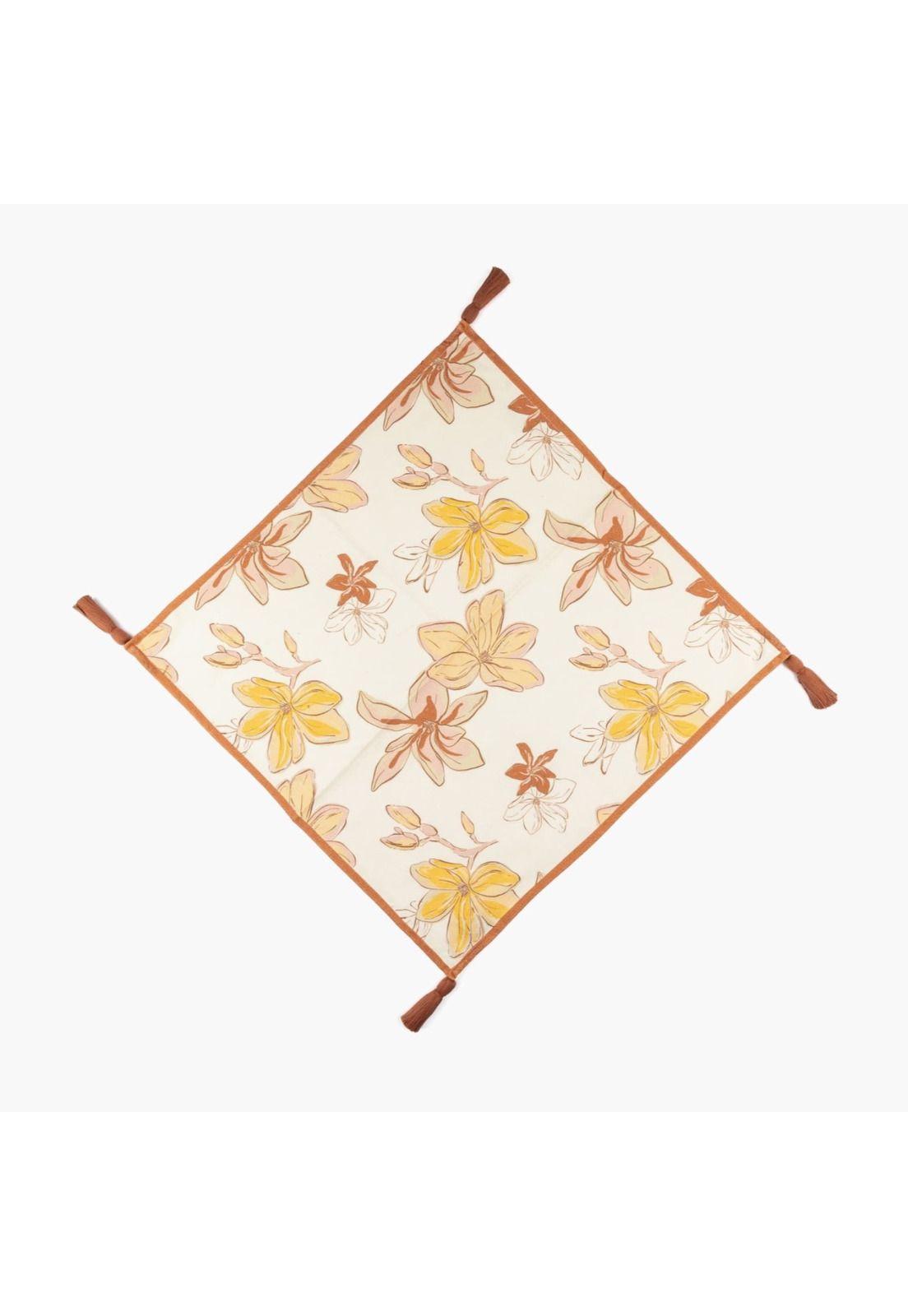 Set Servilletas Flores Beige-2