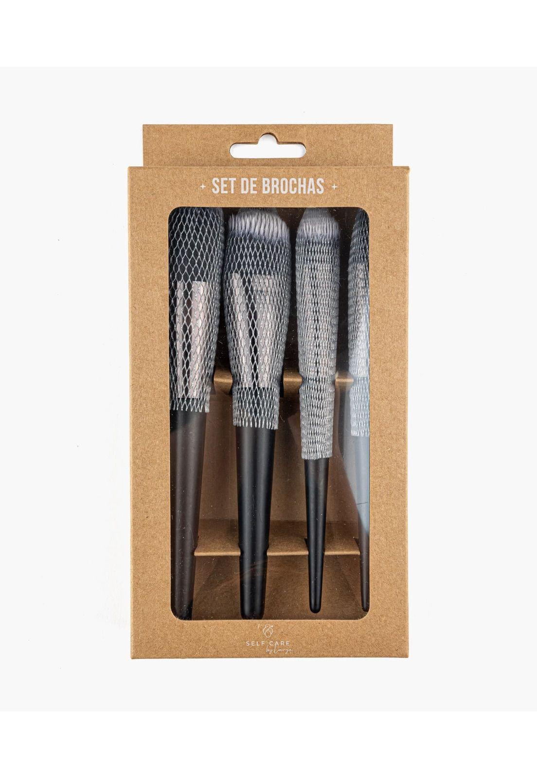 Set De Brochas Rostro Negro-3