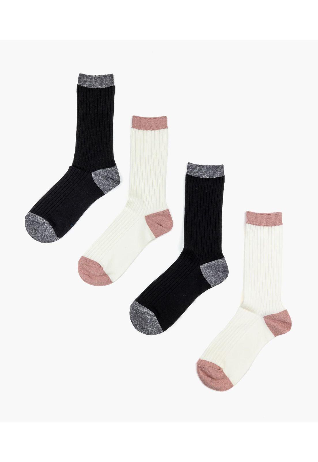 Set Calcetines Dreamy Dos Colores 35-38 Negro-1