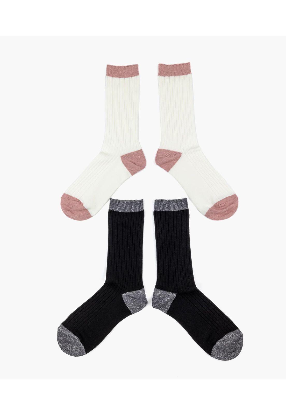 Set Calcetines Dreamy Dos Colores 35-38 Negro-2