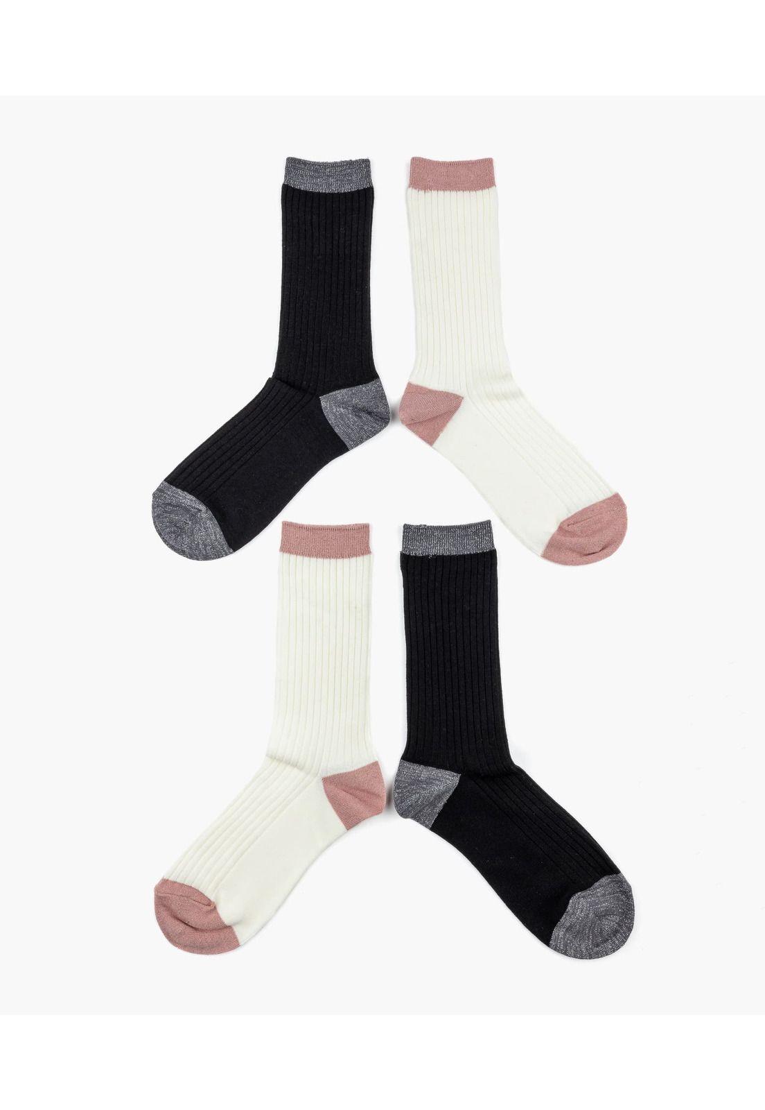 Set Calcetines Dreamy Dos Colores 35-38 Negro-4