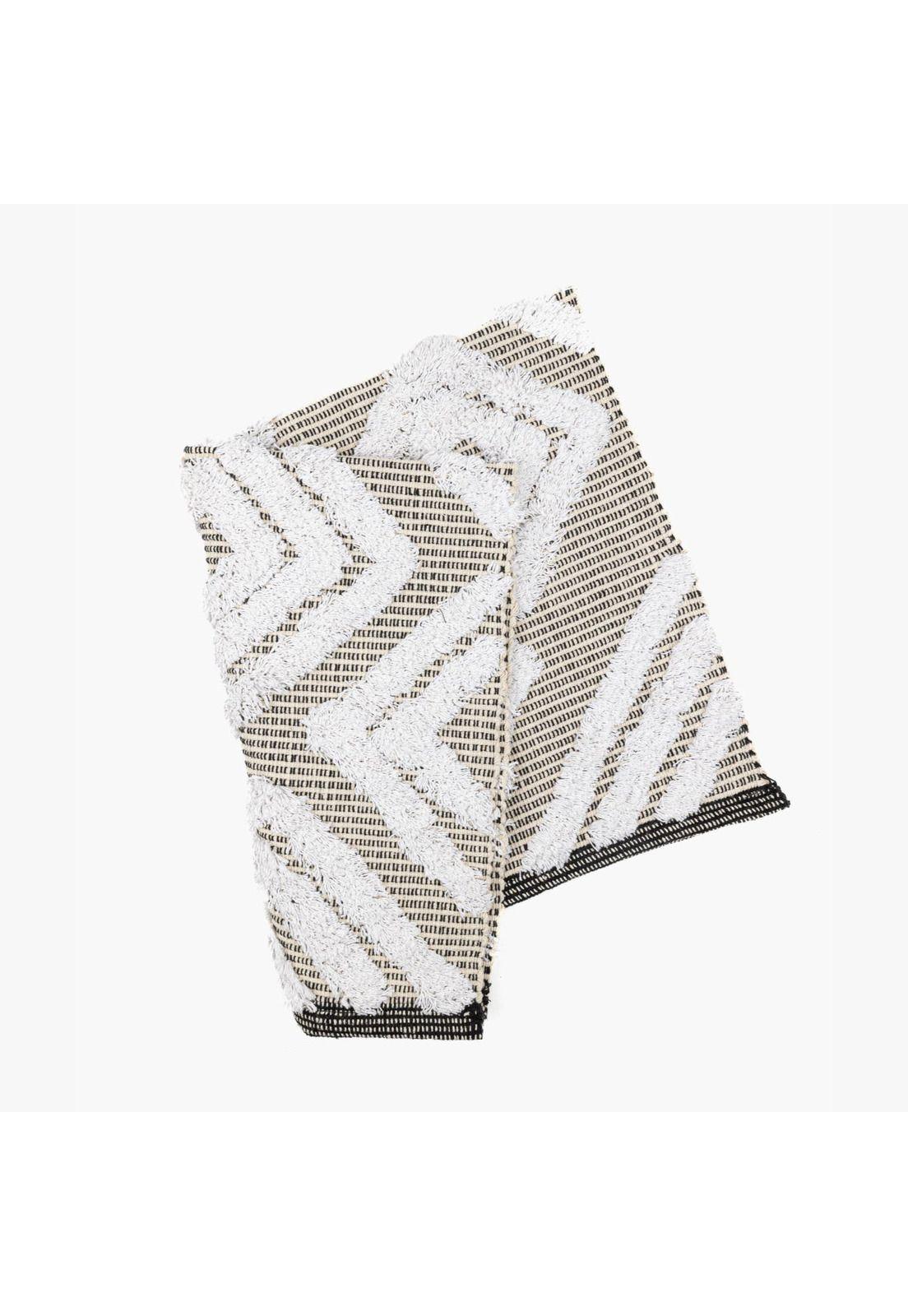 Bajada De Cama Boho Algodón 60 X 90 Cm Beige-0