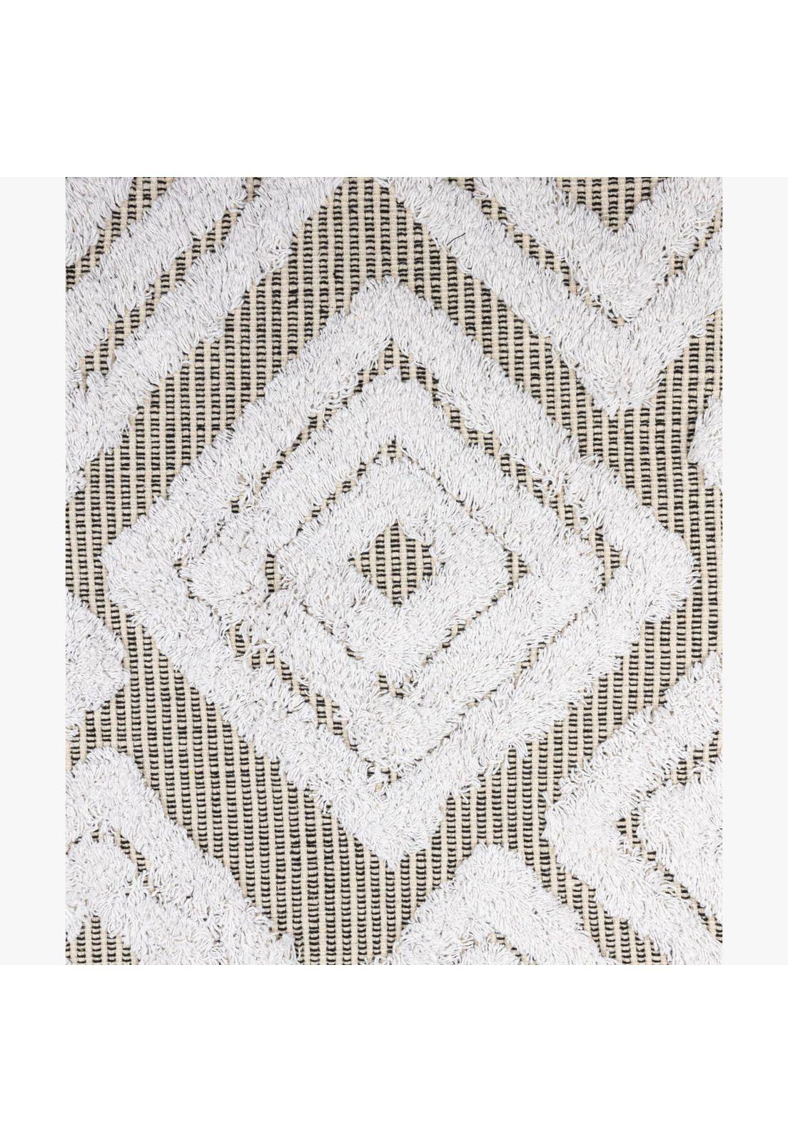 Bajada De Cama Boho Algodón 60 X 90 Cm Beige-2