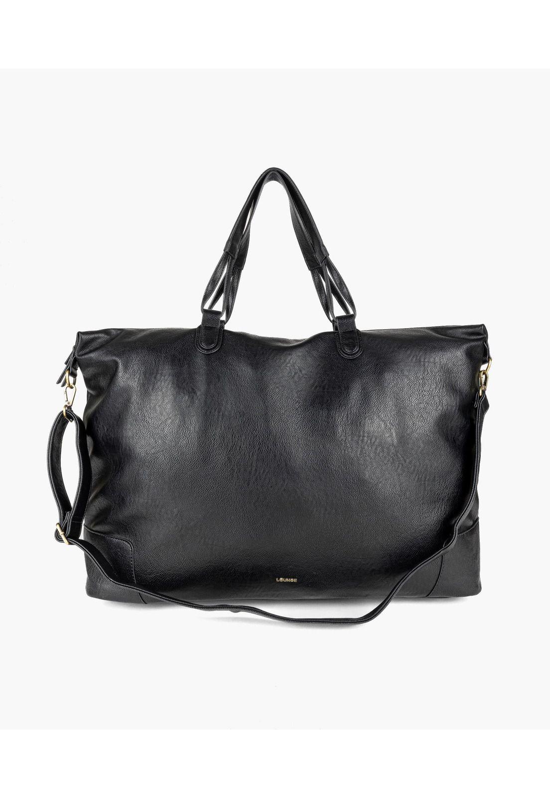 Bolso De Viaje Costuras Negro-0