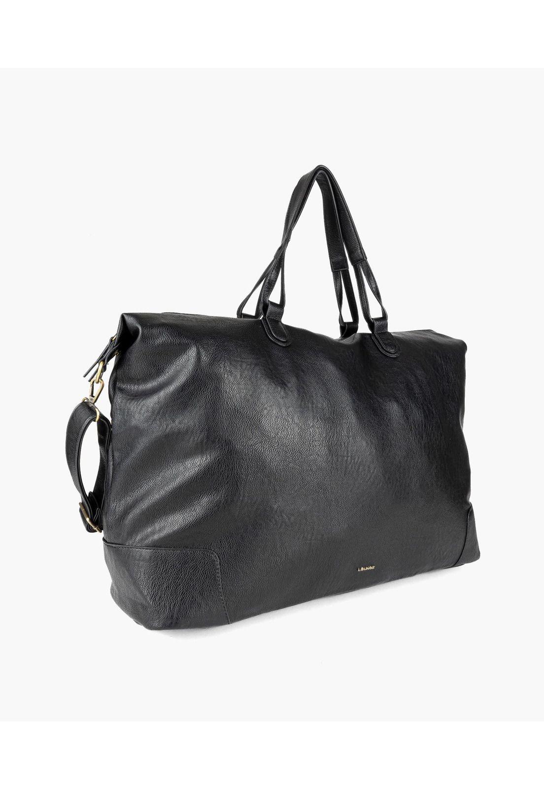 Bolso De Viaje Costuras Negro-1