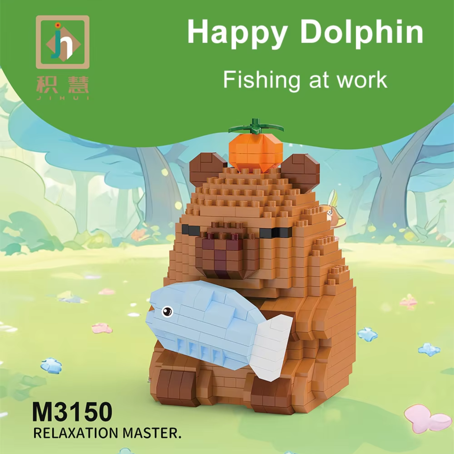 Juguete Mini Bloques Armables Ninos Capibara Pez Happy 3d 456 Pcs-2