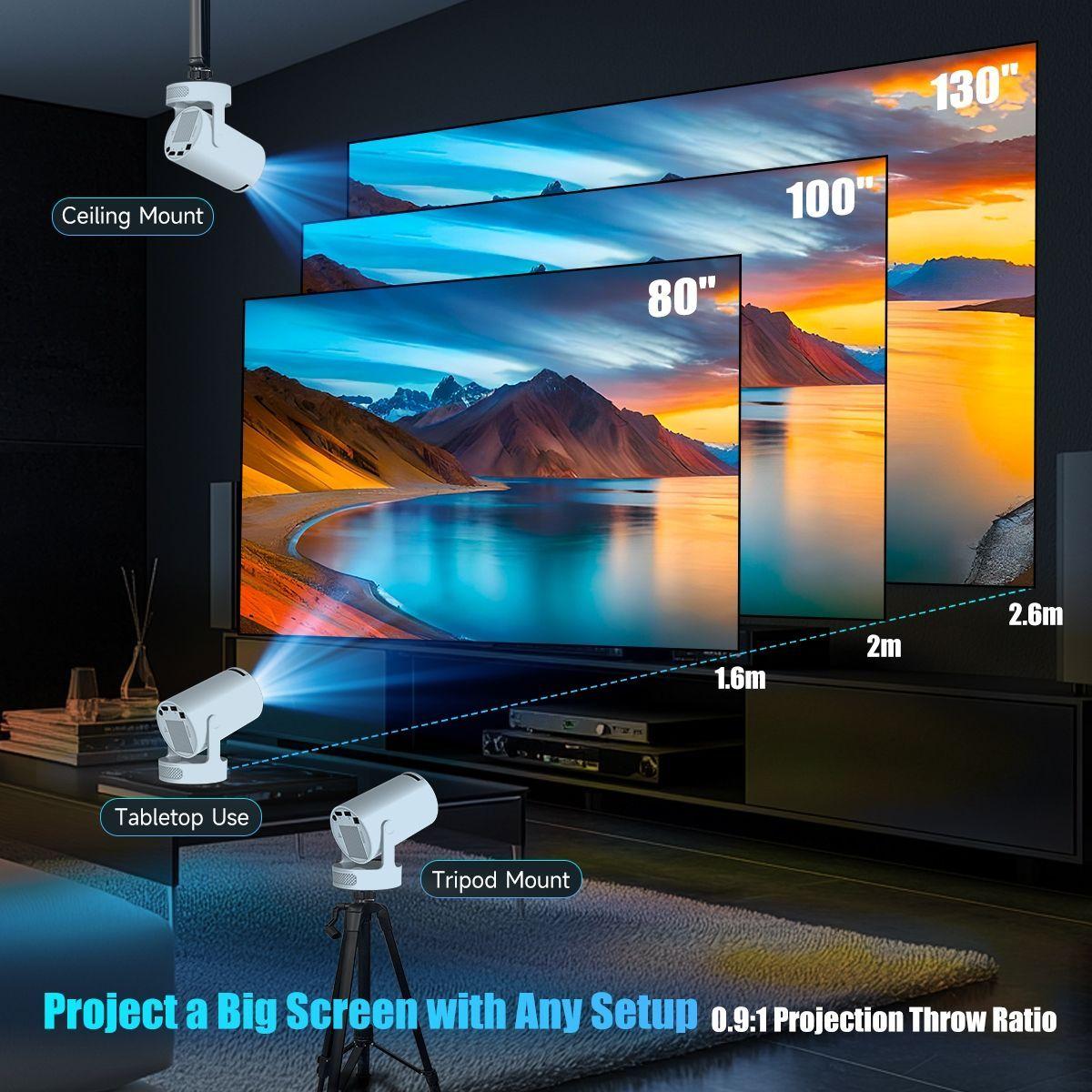 Proyector Magcubic HY300Pro+ Original 4k ultra HD Android Usb HDMI-6