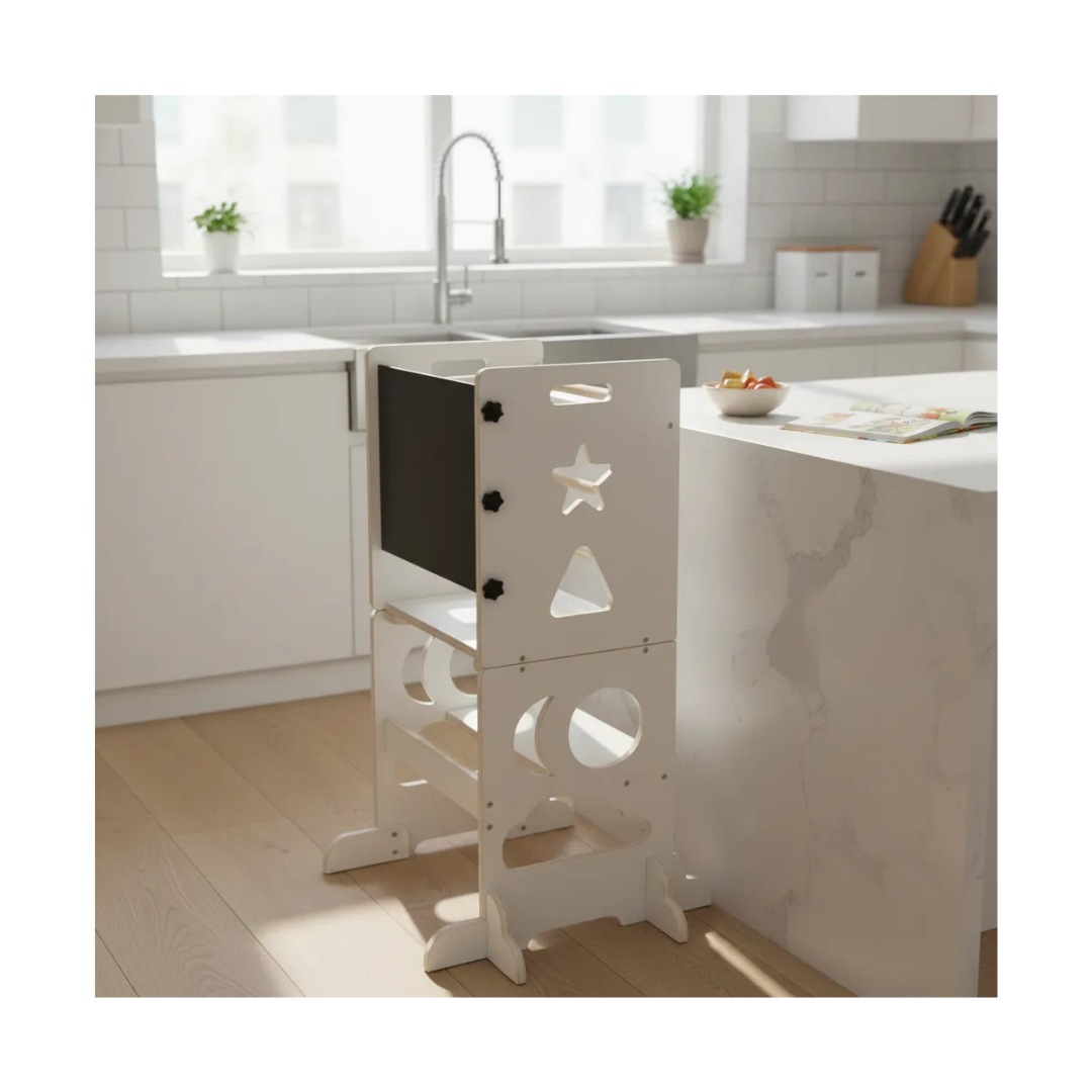 Torre De Aprendizaje Montessori 3 En 1 Plegable Y Segura-2