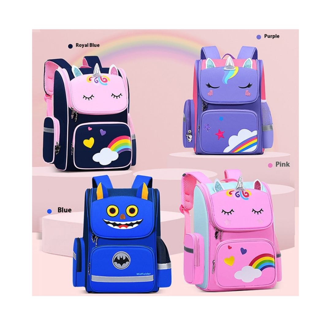 Mochila Escolar Unicornio Infantil Ninas 3d Arcoiris-2