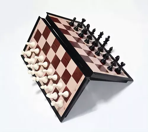 Tablero de ajedrez magnético juego de mesa 25x25 cm-1