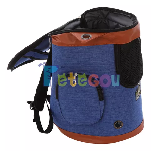 Mochila transpirable para mascotas violeta-2