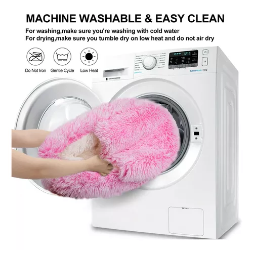 Cama para mascotas iglú felpa 50 cm rosado-3