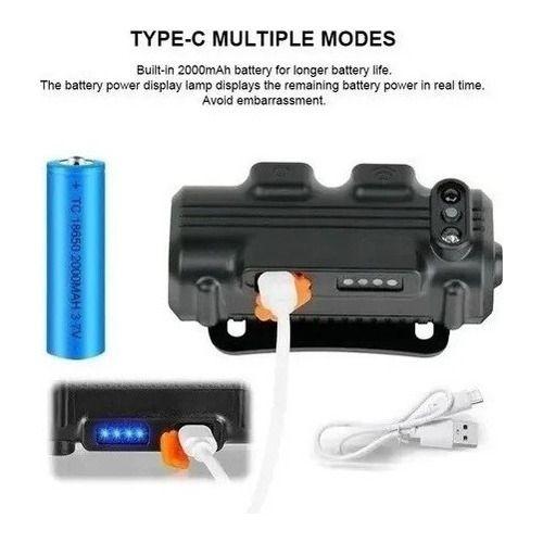 Linterna Lampara Frontal Cabeza Camping Led Alta Potencia-3