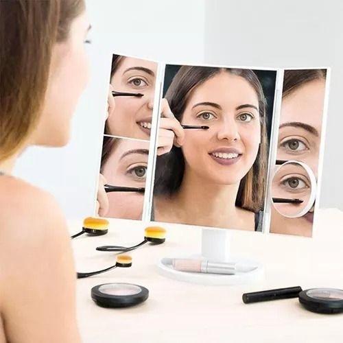 Espejo 3 Caras Con Angulo Giratorio 360° Maquillaje-3