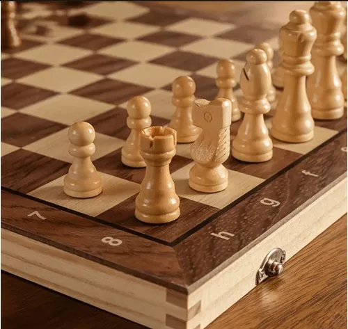 Juego de ajedrez de 39 cm tamaño grande profesional-2 fichas-2