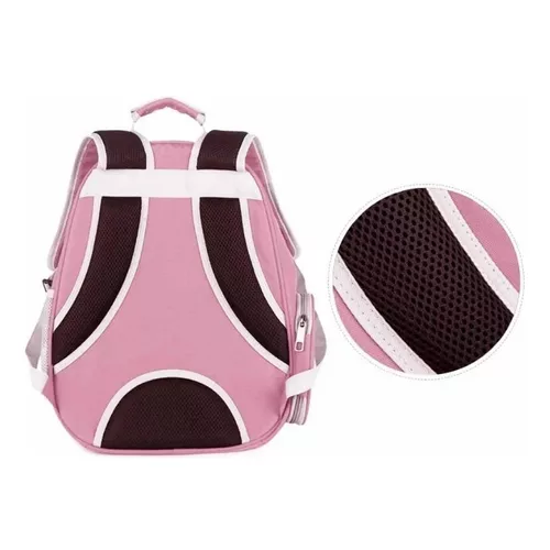 Bolso mochila porta mascotas color rosado-4