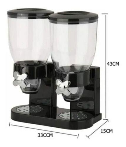 Dispensador Hermético De Cereales A Granel Dispensador Hogar Color Negro-3