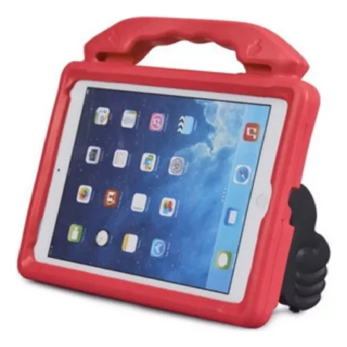 Carcasa para niños anti-golpes para iPad 102 color rojo-3