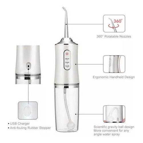 Irrigador Bucal Portátil Recargable Para Higiene Dental-4