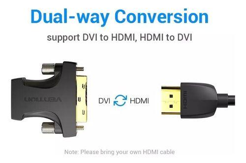 Adaptador Plug Hdmi Para Dvi (24+1) 1080p 60hz Bidirecional-1