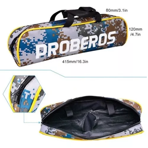 Kit de pesca 18 m caña carrete señuelo y accesorios-9