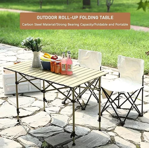 Mesa plegable para camping portátil multiuso exteriores-3