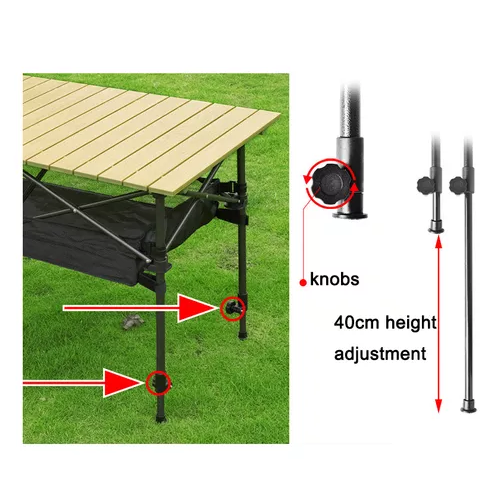 Mesa plegable para camping portátil multiuso exteriores-4
