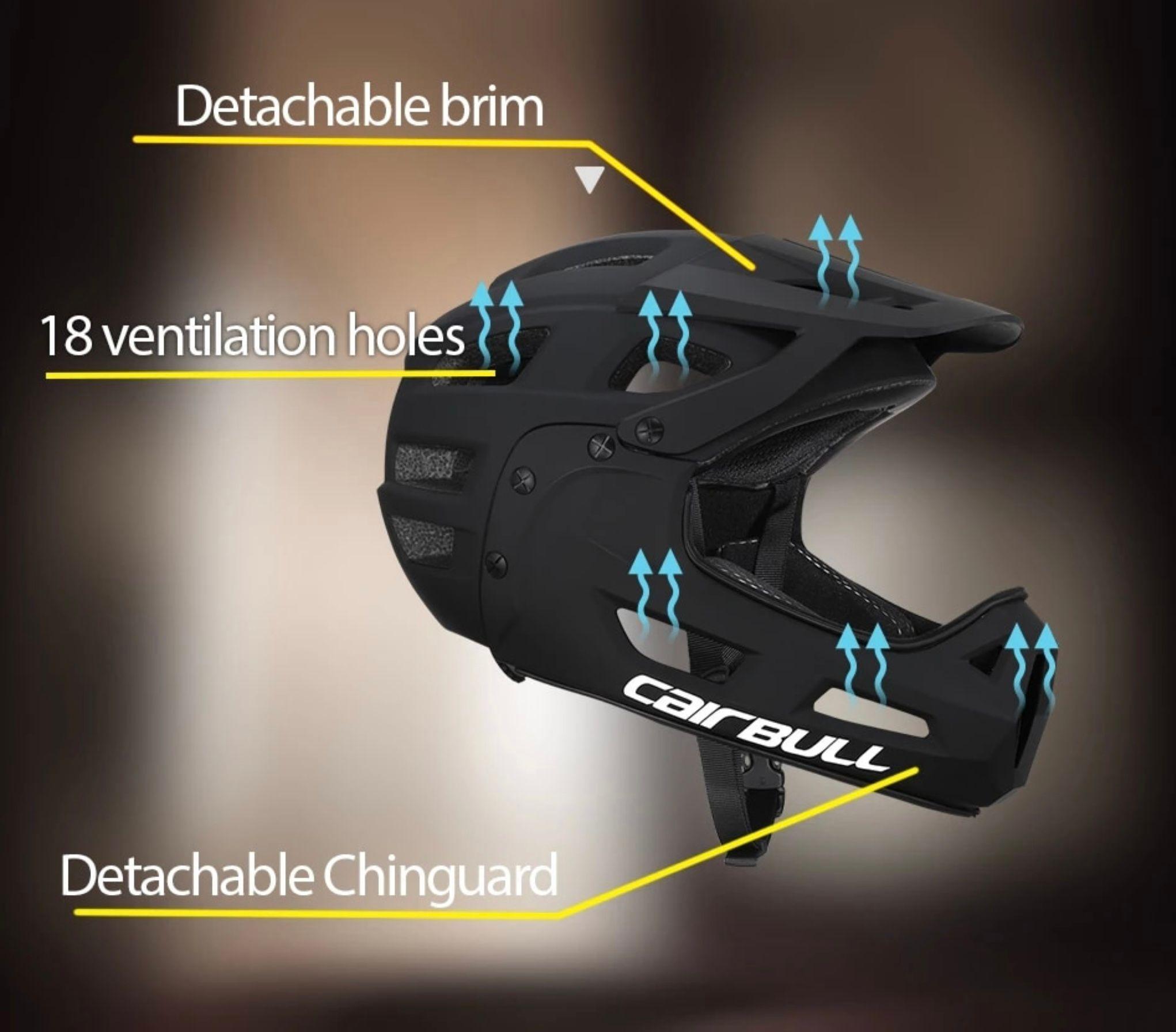 Casco integral bicicleta mtb cairbull discovery -6
