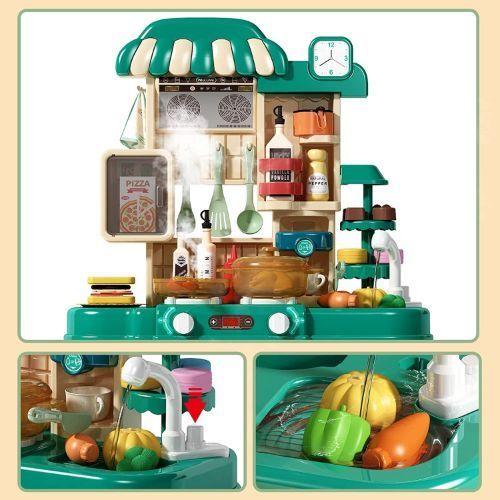 COCINA DE JUGUETE 48 PIEZAS CON AGUA-4