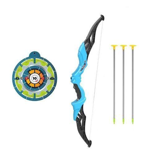 SET DE ARCO AZUL Y FLECHAS TIRO AL BLANCO-0