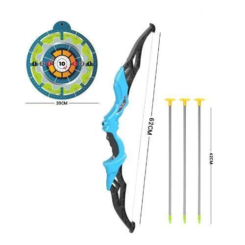 SET DE ARCO AZUL Y FLECHAS TIRO AL BLANCO-1