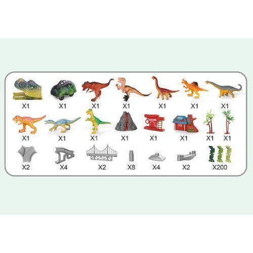 AUTOPISTA DE DINOSAURIOS 238 PIEZAS-3