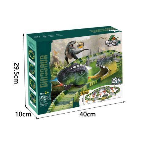 AUTOPISTA DE DINOSAURIOS 238 PIEZAS-2