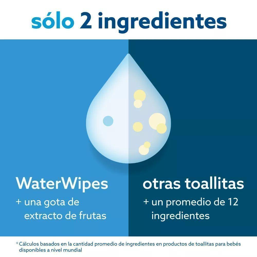 Toallitas Húmedas WaterWipes Caja 540  unidades, 9 paquetes x 60. -3
