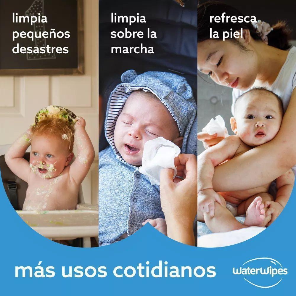 Toallitas Húmedas WaterWipes Caja 540  unidades, 9 paquetes x 60. -4