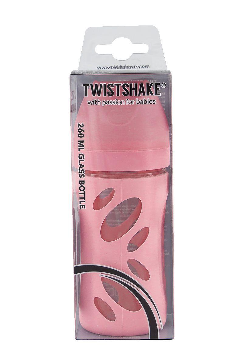 Mamadera vidrio Twisthake Anti-Cólico 260ml rosado-2