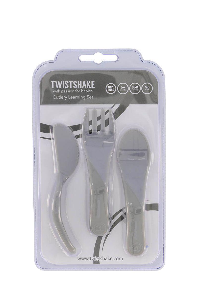 Servicio de aprendizaje Twistshake 6+m gris-2