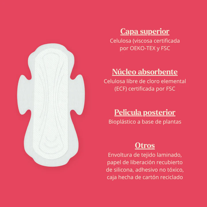 Toallas femeninas biodegradables Motherna Normal-2